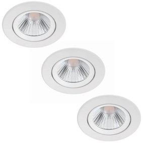 SET 3x plafonieră LED încastrată dimabilă DIVE LED/5W/230V 2700K Philips