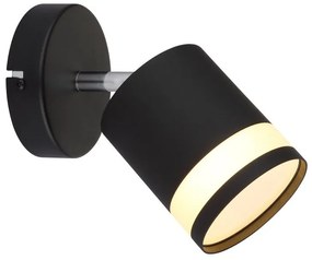 Aplica cu Spot directionabil metal negru LUCERO