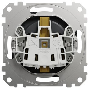 Priza simpla cu impamantare, 16A, IP20, antracit, Schneider Sedna Design