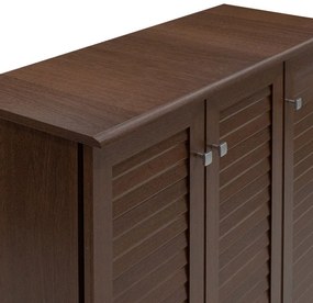 Dulap pantofi SANTΟ 16 perechi culoarea nuc 89.5x34.5x91.5cm