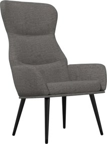 vidaXL Scaun de relaxare, gri deschis, material textil