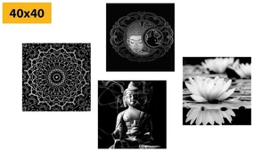 Set tablouri Budha liniștit