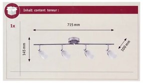 Paulmann 66692 - Lampă spot YASMIN 4xG9/10W/230V