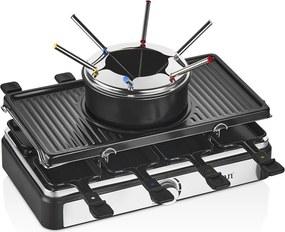 Gratar electric cu fondue Zilan ZLN8856, raclette, putere 1400 W, indicator luminos