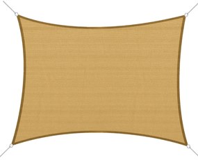 Outsunny Voal de umbrire Panza Solara rectangulara 6L x 4l m HDPE Galben | Aosom Romania