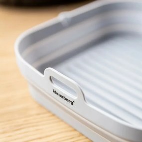 Set 2 forme din silicon pentru Airfryer Klausberg KB 7790, 21x20.3 cm, Pana la 230°C, Fara BPA, Gri