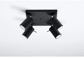 Spot LED ASMUS 4xGU10/7W/230V negru Brilagi