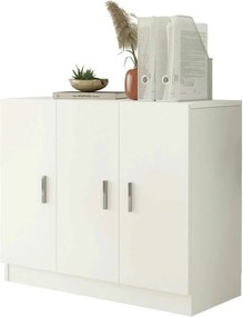 Comoda 956LCS1503, alb, PAL melaminat, 89x38x74 cm