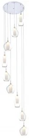 Suspensie 9 becuri G9 AMBER MILANO AZ3102 Azzardo