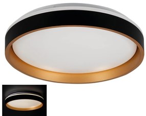 Plafonieră LED Kanlux 37324 SOLN LED/17,5W/230V d. 38 cm negru/auriu