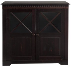 Vitrină maro închis din lemn de pin 95x35 cm Lisa – Støraa