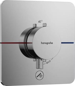 Baterie dus termostatata incastrata Hansgrohe ShowerSelect Comfort Q 1 functie si iesire suplimentara