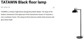 Lampadar/Lampa de podea design ambiental TATAWIN negru