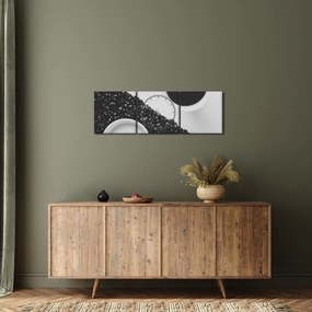 Tablou cu cafea (cu ceas) (90x30 cm)