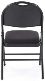 Scaun pliabil Dover, negru