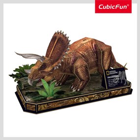CUBIC FUN - PUZZLE 3D TRICERATOPS 44 PIESE - CUBIC FUN (CUDS1052h)