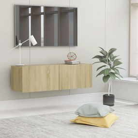 vidaXL Comodă TV, stejar Sonoma, 100 x 30 x 30 cm, lemn prelucrat