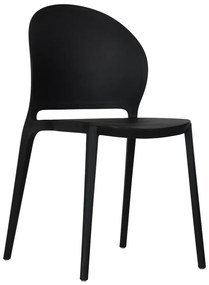 Scaun din plastic ANTOS, neagra