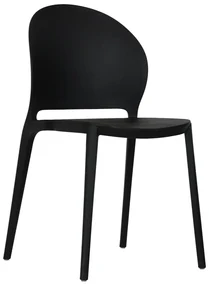 Scaun din plastic ANTOS, neagra