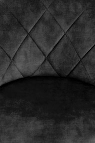 Scaun de bar H101 velvet negru