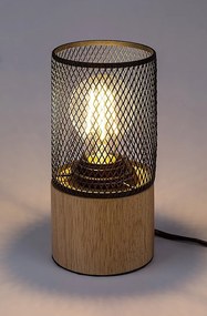 Veioza, lampa de masa design industrial Callum negru
