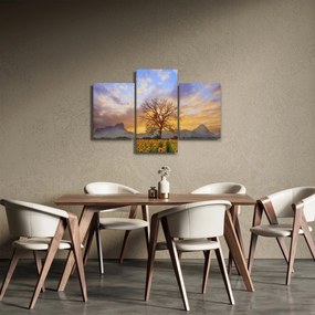 Tablou - Peisaj cu floarea soarelui (90x60 cm)