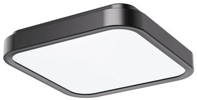 Plafoniera LED baie IP44 Samira 42x42cm negru/alb