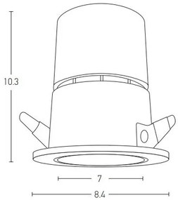 Spot LED incastrabil Trimless 15W D-8,5cm