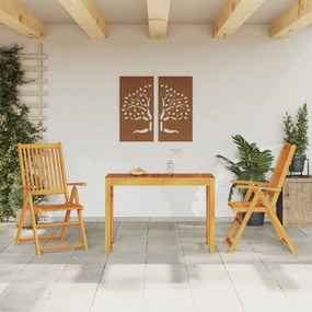 3295254 vidaXL Set mobilier de grădină, 3 piese, lemn masiv de acacia