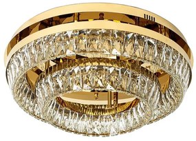 Lustra aplicata LED, Plafoniera, Auriu, Sticla, SAYOV 58 auriu
