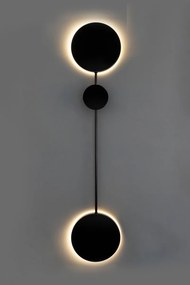 Aplica de perete LED design ambiental SHADOW 2S negru