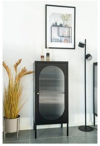 Vitrină neagră din metal 50x110 cm Adelaide – House Nordic