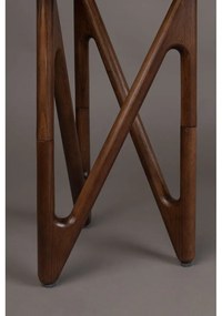 Măsuță auxiliară rotundă cu blat din sticlă ø 40 cm Naia – Dutchbone