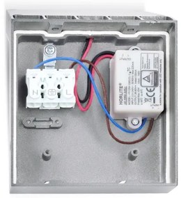 Brilagi - Aplica exterioară de perete RIANO LED/8W/230V argintie IP65