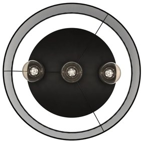 Lustră aplicată LOFT SHADE 3xE27/60W/230V neagră