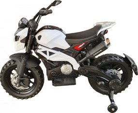 Motocicleta Electrica cu Acumulator Pentru Copii NOVOKIDS™ Enduro Moto Maxima, 3-8 ani, max 40 kg, Cu Melodii si Lumini, Suspensie pe spate, Roti