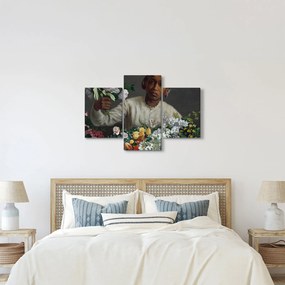 Tablou - Frédéric Bazille, Young Woman with Peonies, reproducere (90x60 cm)