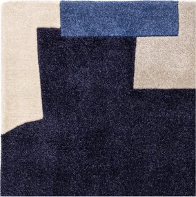 Covor albastru handmade din fibre reciclate 200x290 cm Romy – Asiatic Carpets