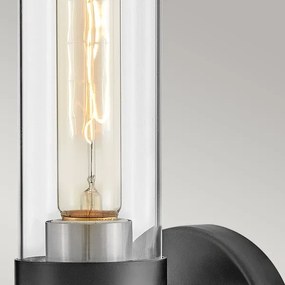 Hinkley HK-ELLISON1-BK-BN - Aplică de baie ELLISON 1xE27/40W/230V IP44 neagră