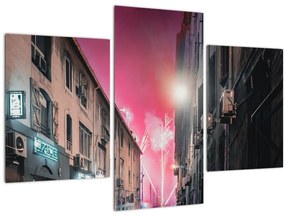 Tablou - Artificii din Marseille (90x60 cm)