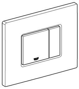 GROHE 38732DL0 - Buton de acționare SKATE COSMOPOLITAN 156 × 197 mm, finisaj cupru