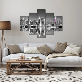 Tablou - New York și zgârie-norii mov (150x105 cm)