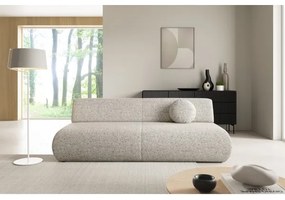 Canapea extensibilă PRATO, 3 locuri, cu spațiu de depozitare, bej