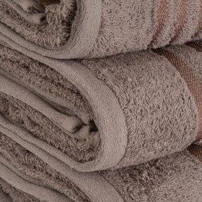 Prosop maro din bumbac din frotir 50x100 cm Simple – Casa Selección