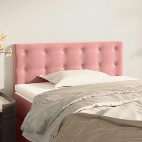 346455 vidaXL Tăblie de pat, roz, 90x5x78/88 cm, catifea