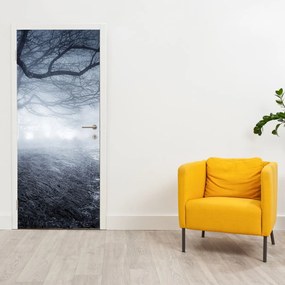 Fototapet pentru ușă - Drum în ceață (95x205cm)