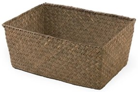 Coș tricotat compactor 30 x 20 x 13 cm, maro deschis