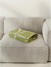 Pătură verde/crem 150x200 cm Felu – noo.ma