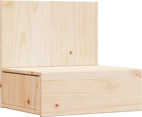 vidaXL Noptieră cu sertar Maro 42 x 32,5 x 40 cm Lemn masiv de pin