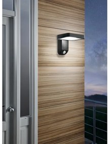 Eglo PASTION 98191 - Lampă de perete solară LED cu senzor, 4,5W/3,7V, IP44